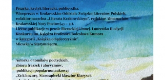 Biblioteka zaprasza na spotkanie autorskie z Danutą Sułkowską "Po śladach nas poznacie..."