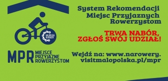 Uruchomiono nabór do systemu rekomendacji Miejsc Przyjaznych Rowerzystom w województwie małopolskim